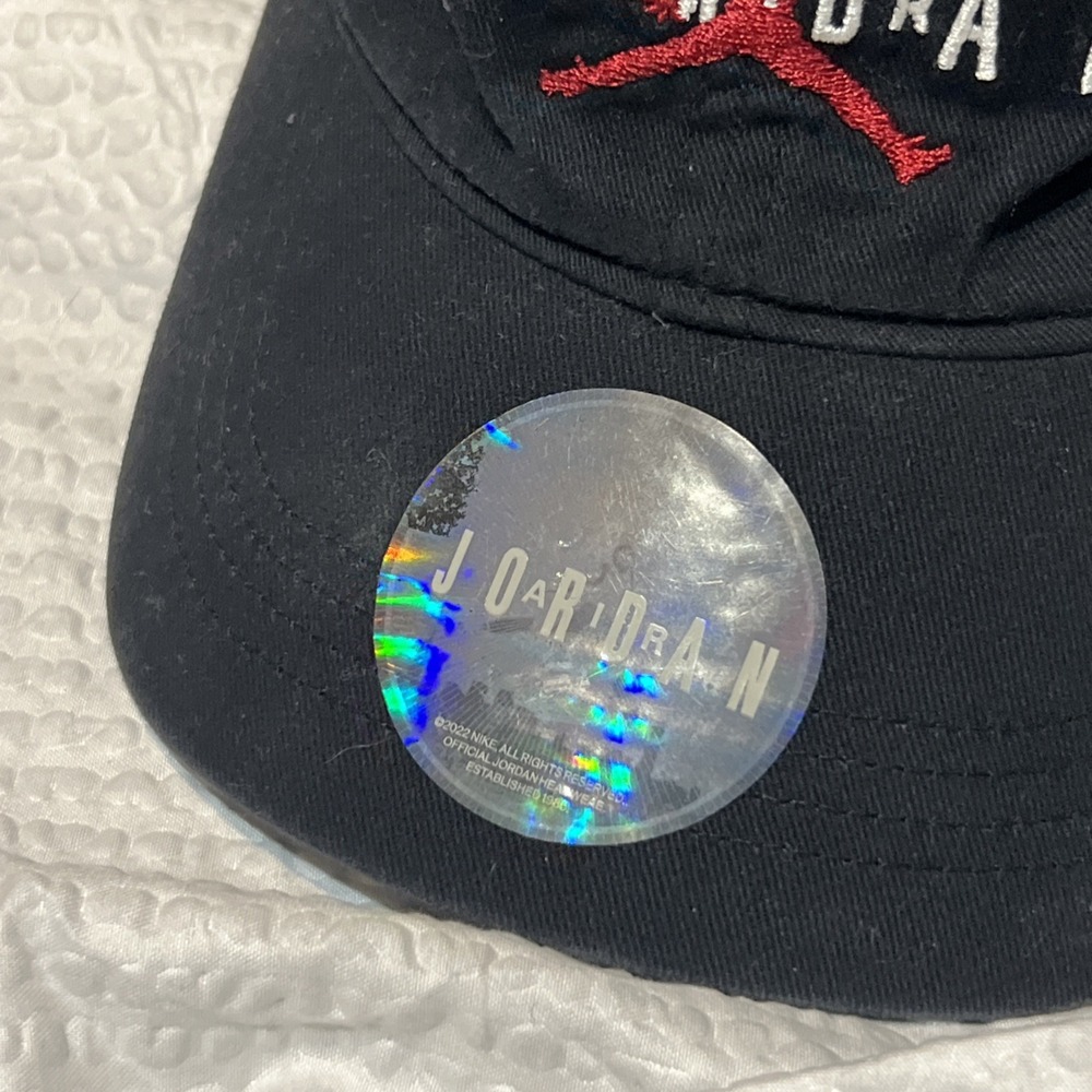 Nike Jordan Youth Air Jordan Boys Black‎ Hat Adjustable Cap Age 8-20 - Picture 3 of 6